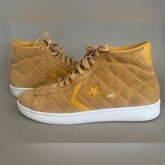 Converse Men’s Shoes Undefeated Pro Leather Tan High-Tops Size 11.5 - Picture 3 of 13